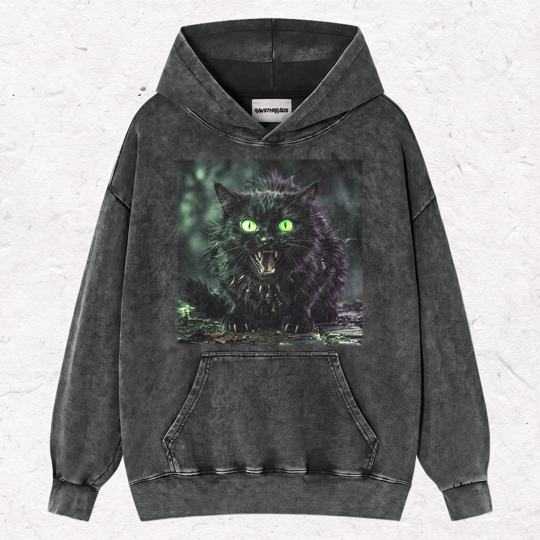 SCARY CAT  HEAVY WEIGHT COTTON TEE-012