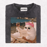 RICH CAT HEAVY WEIGHT COTTON TEE-013