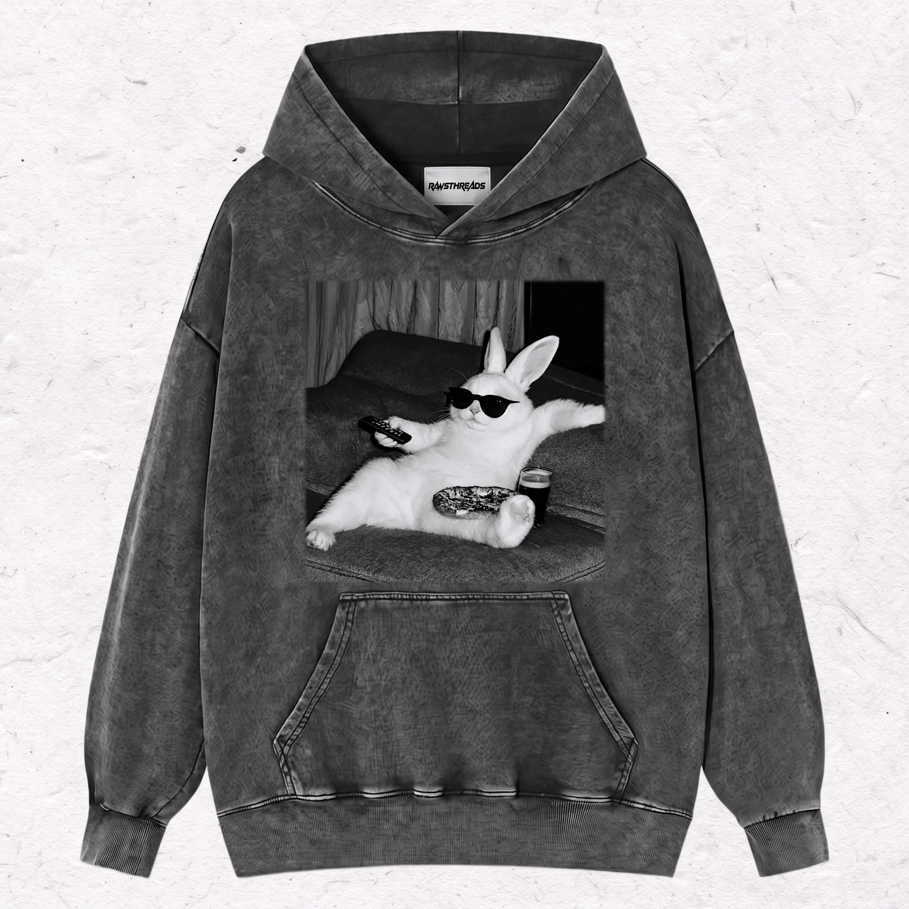 WACKY BUNNY HEAVY WEIGHT COTTON TEE-014