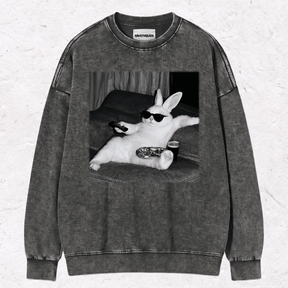 WACKY BUNNY HEAVY WEIGHT COTTON TEE-014
