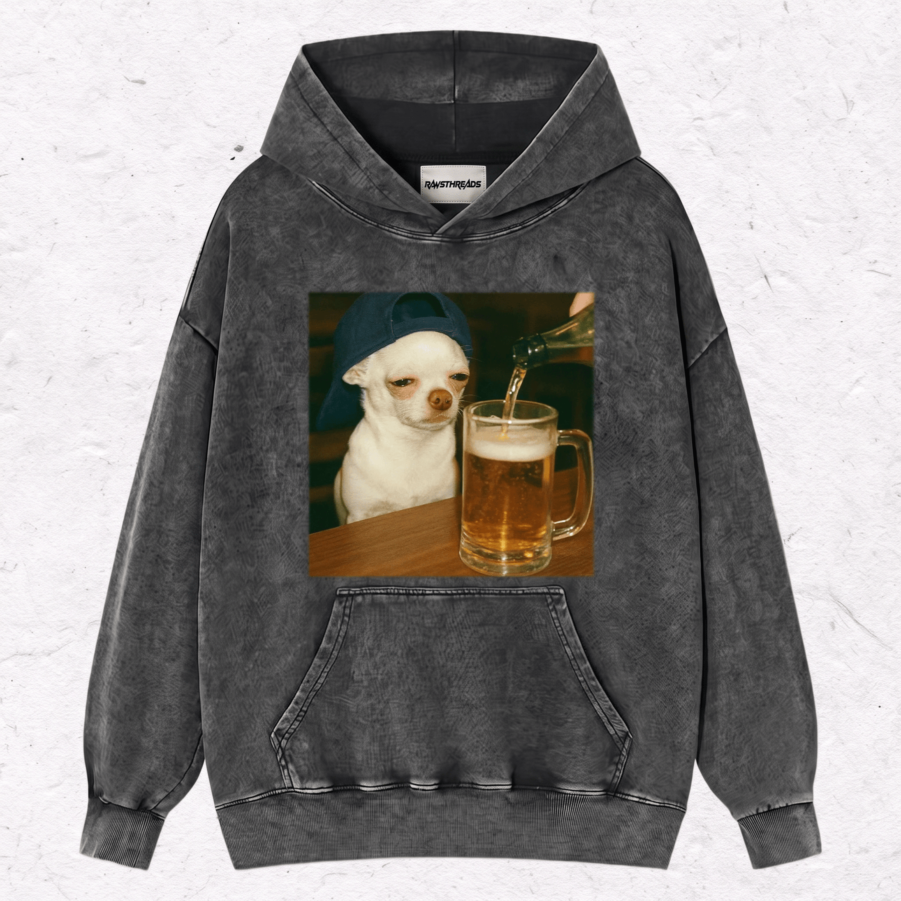 BEER DOG HEAVY WEIGHT COTTON TEE-015