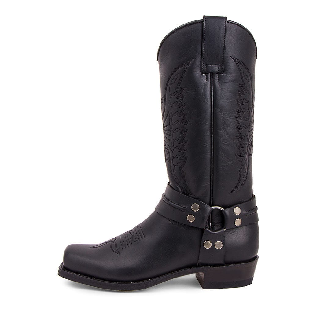 Men’s Distressed Leather Biker Western Boots
