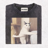 WACKY CAT HEAVY WEIGHT COTTON TEE-001