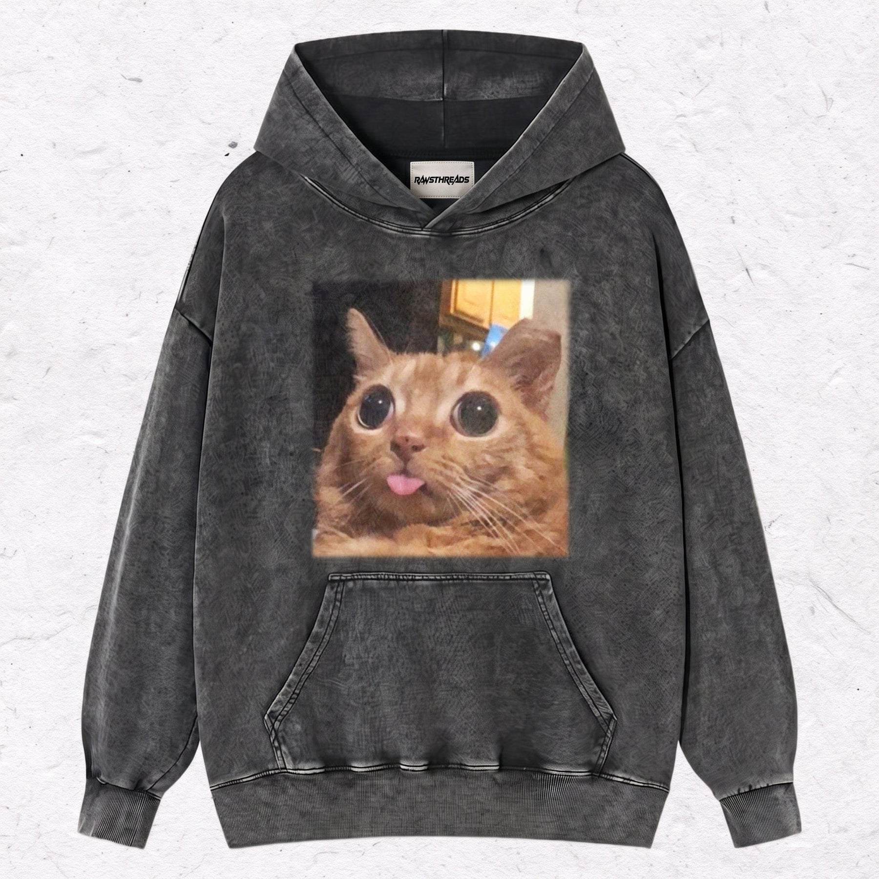 WACKY CAT HEAVY WEIGHT COTTON TEE-002
