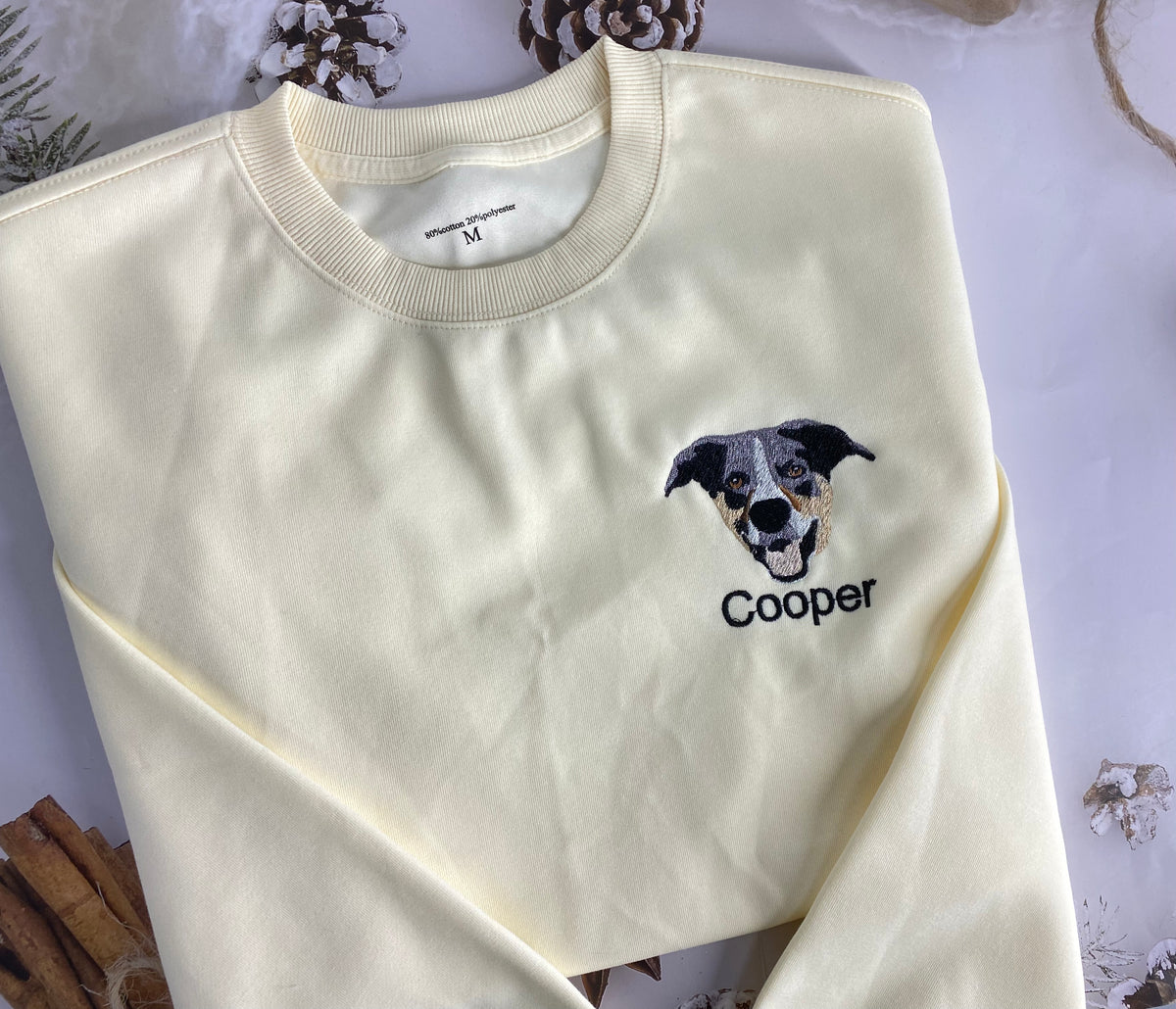 Custom Color Pet Headshot Sweatshirt