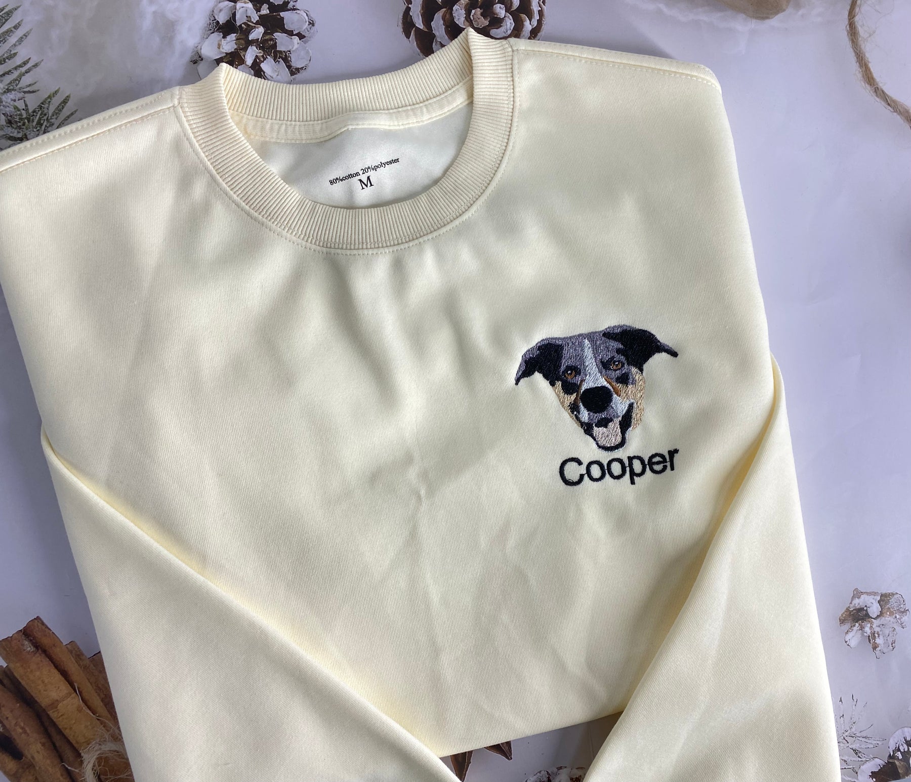 Custom Color Pet Headshot Sweatshirt