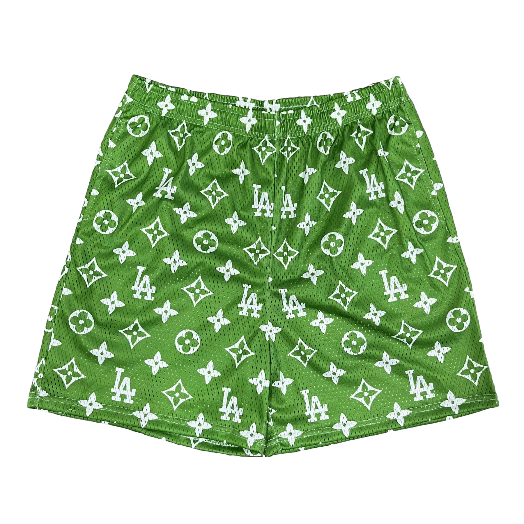 GREEN LA MESH SHORTS-8676