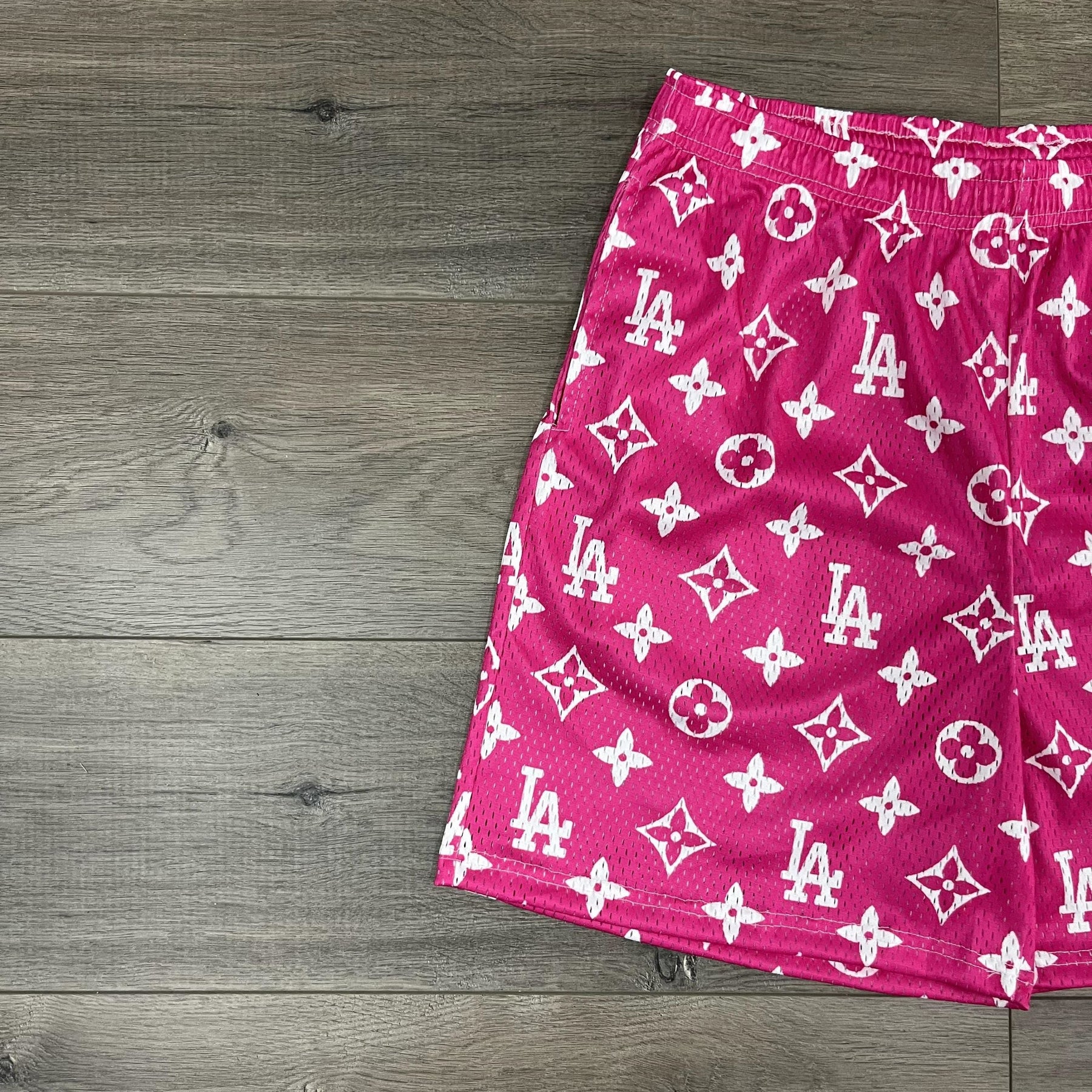 PINK LA MESH SHORTS-8674