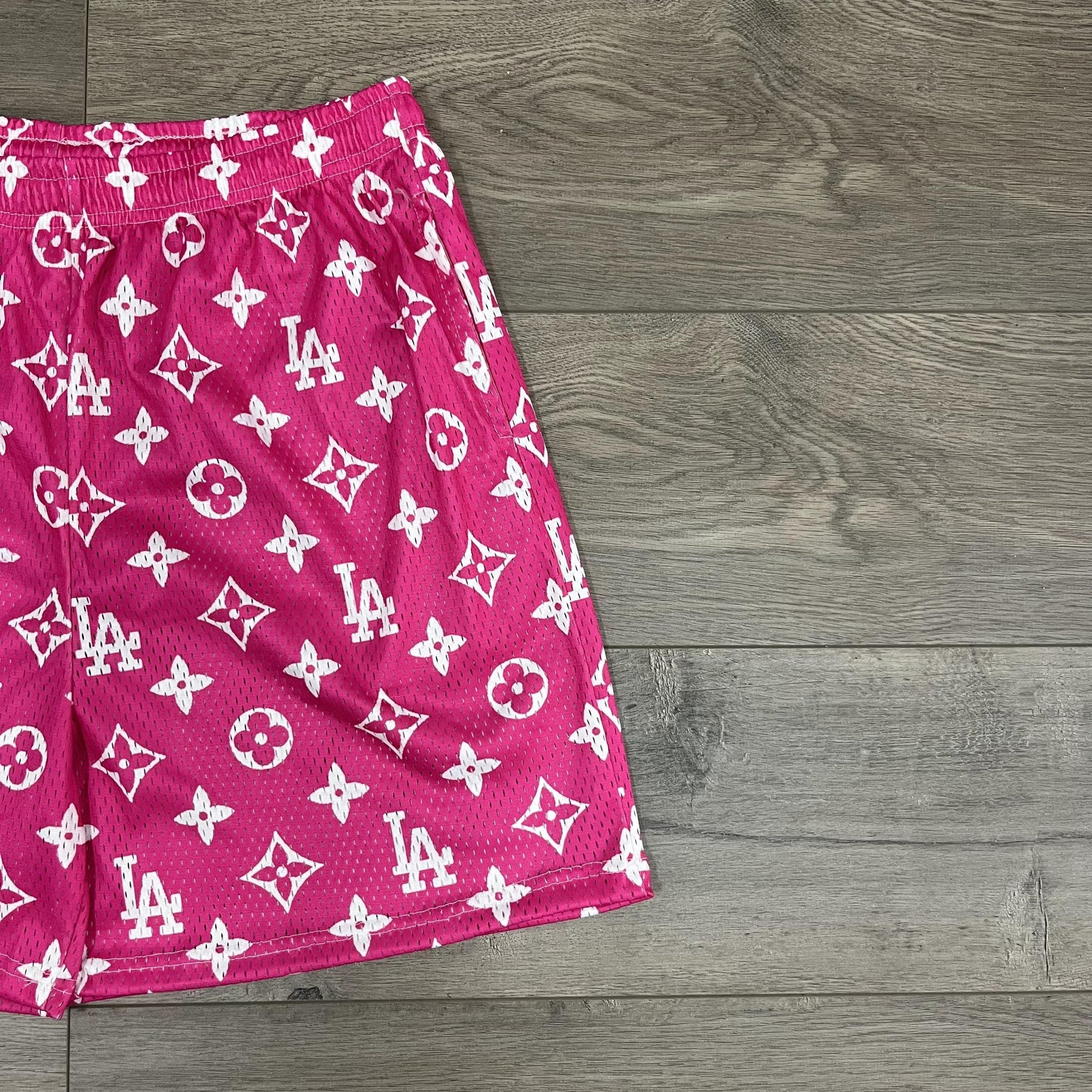 PINK LA MESH SHORTS-8674