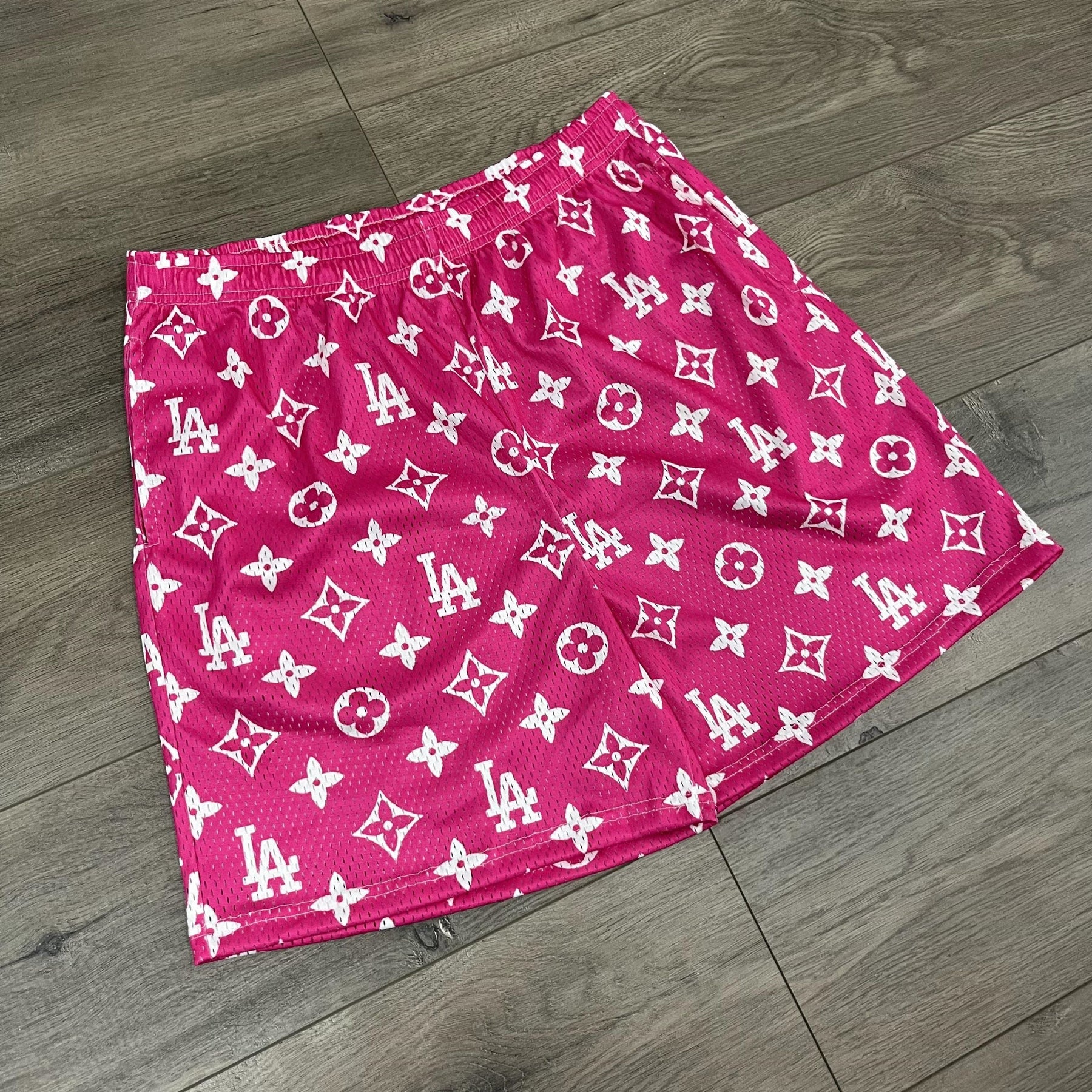 PINK LA MESH SHORTS-8674