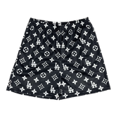 BLACK LA MESH SHORTS-8670