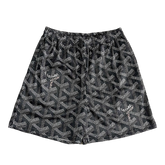 BLACK GY MESH SHORTS-8707