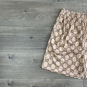 KHAKI GU MESH SHORTS-8717