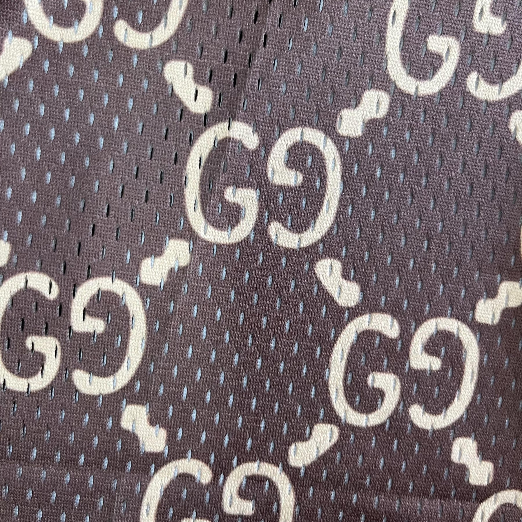 BROWN GU MESH SHORTS-8719