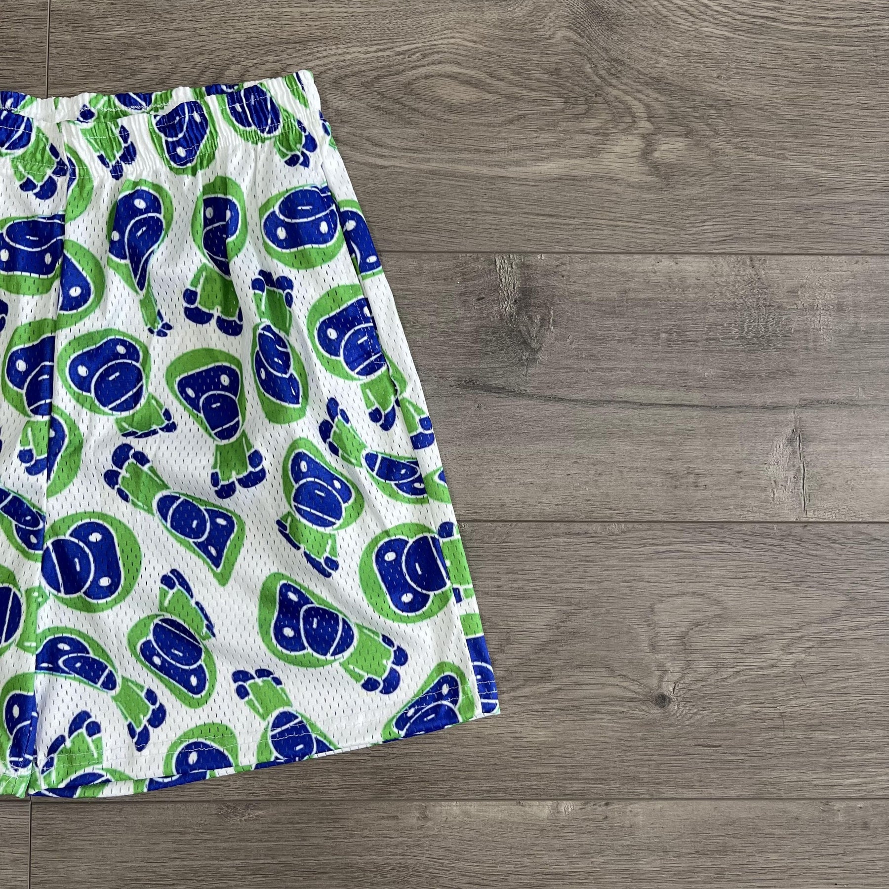 GREEN ML MESH SHORTS-8720