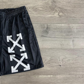 BLACK OW MESH SHORTS-8726