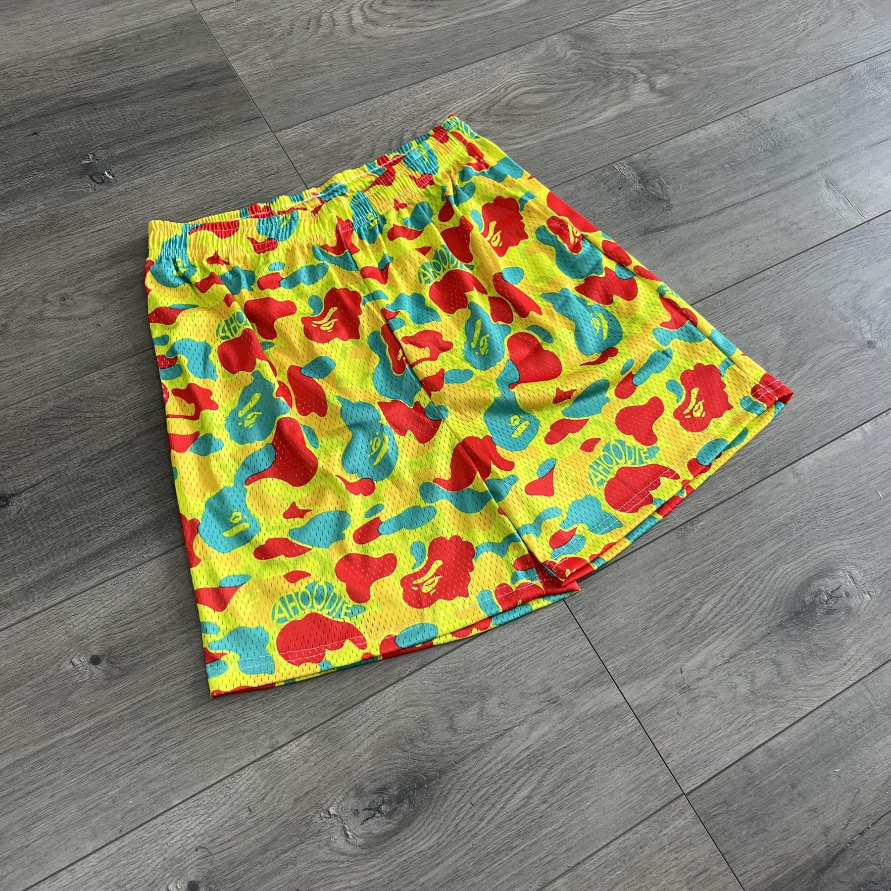 COLORFUL CAMO MESH SHORTS-8729