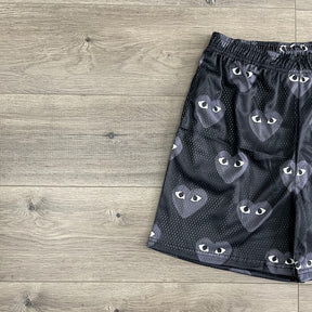 B&GREY CDG MESH SHORTS-8734