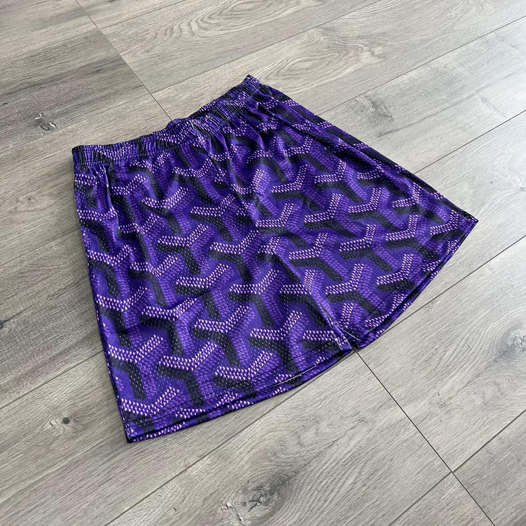 PURPLE GY MESH SHORTS-8736