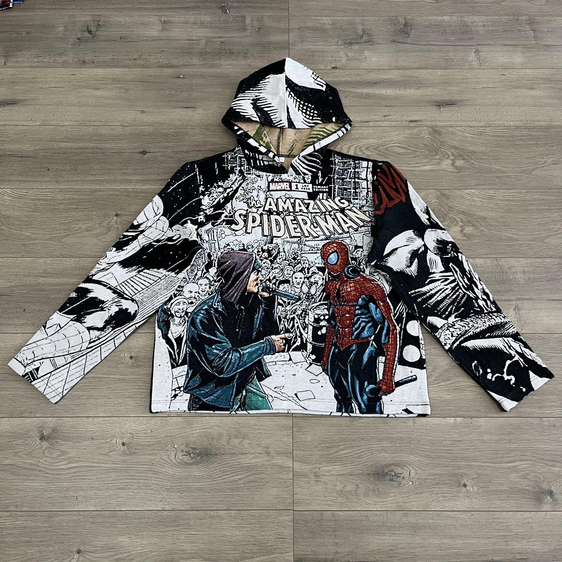 AMAZING SPIDER&VENOM TAPESTRY HOODIE