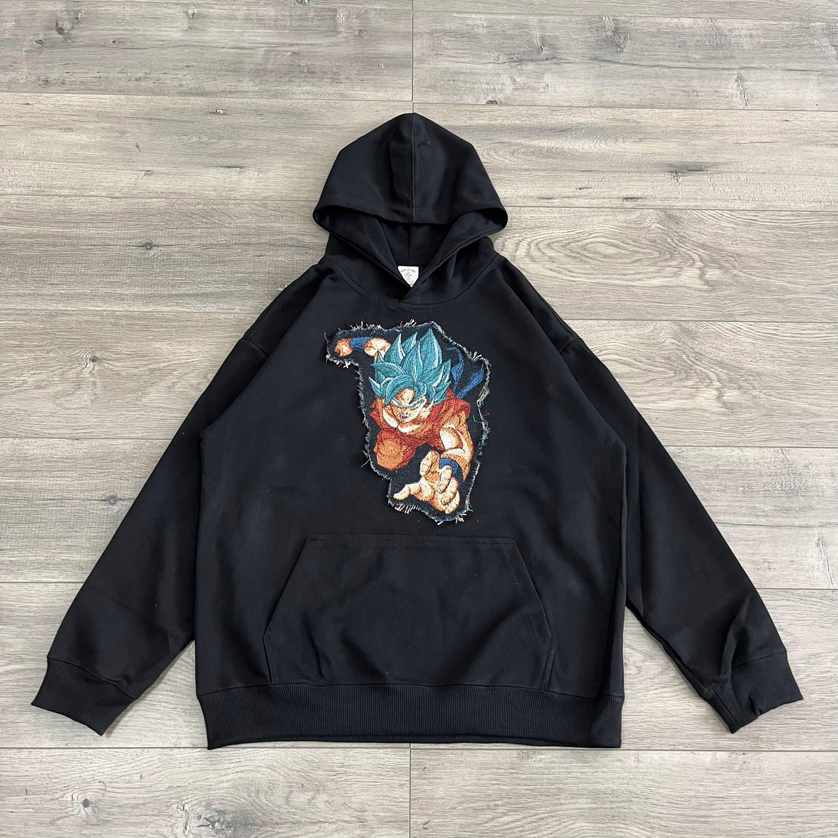 SUPERSAIYAN BLUE TAPESTRY PATCH HOODIE-9057