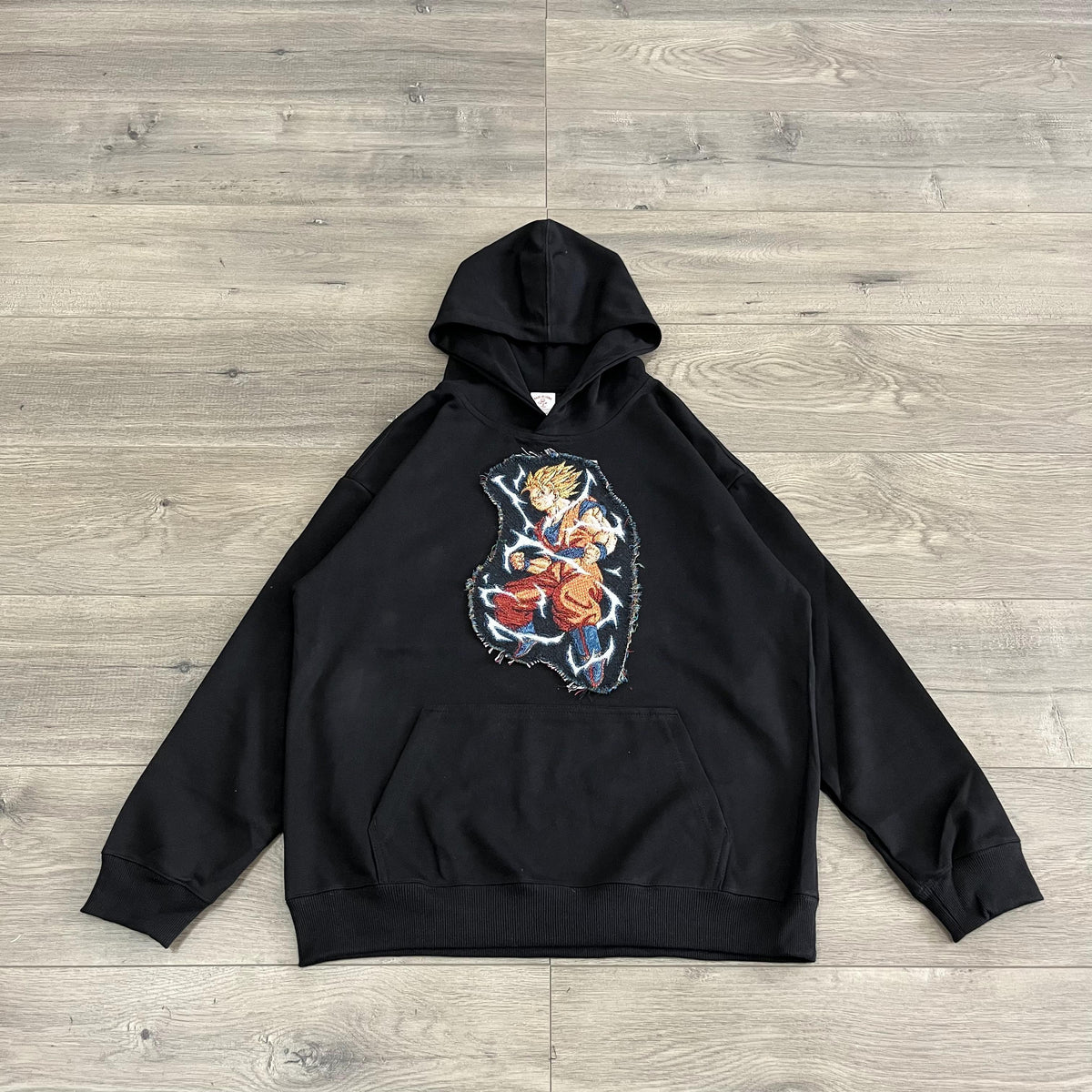 SUPER SAIYAN TAPESTRY PATCH HOODIE-9059