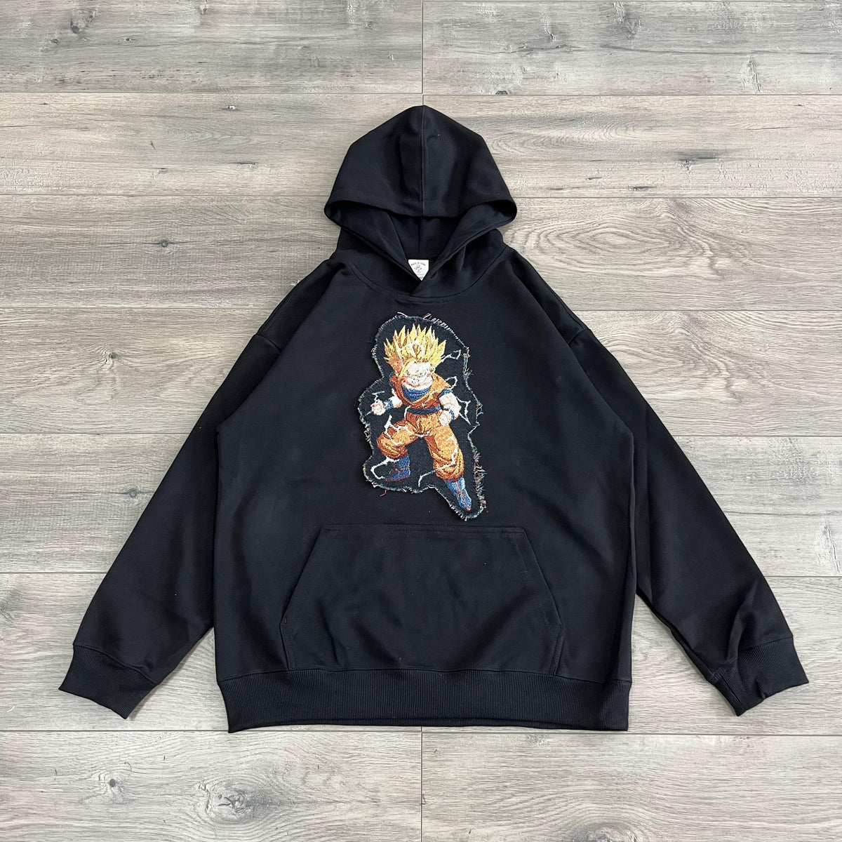 SUPER SAIYAN TAPESTRY PATCH HOODIE-9060