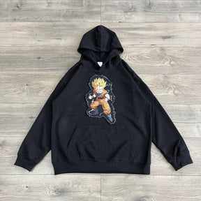 SUPER SAIYAN TAPESTRY PATCH HOODIE-9060