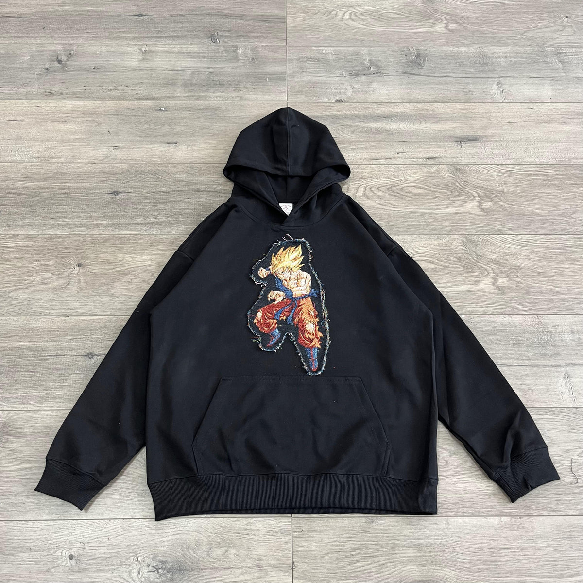 SUPER SAIYAN TAPESTRY PATCH HOODIE-9058