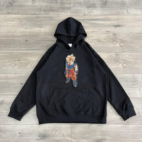 SUPER SAIYAN TAPESTRY PATCH HOODIE-9051