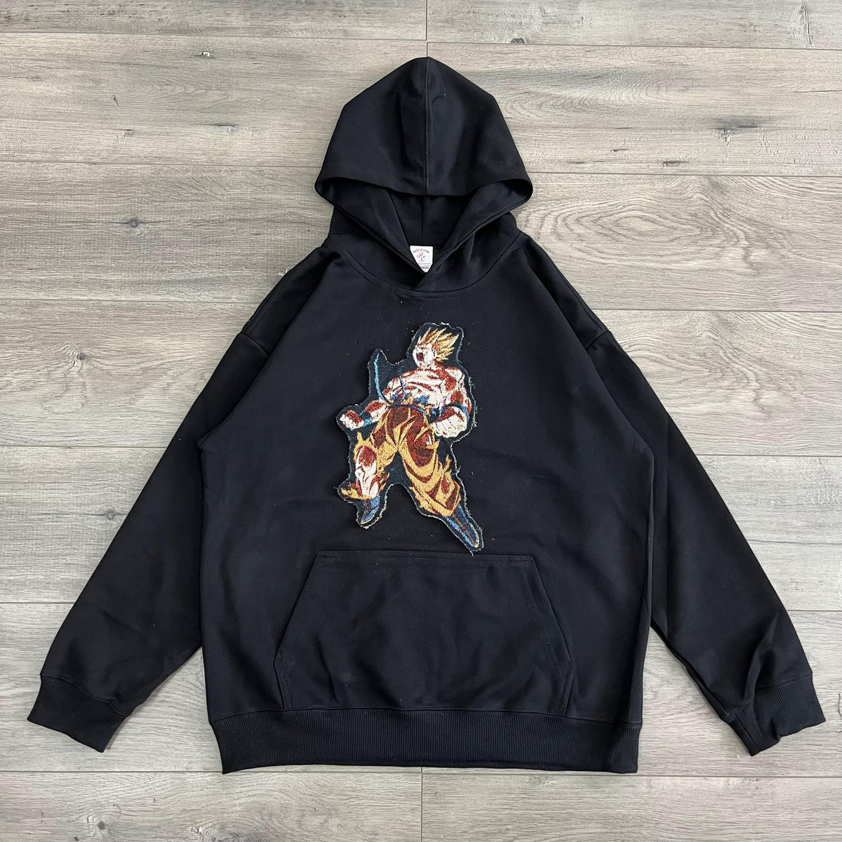 SUPER SAIYAN TAPESTRY PATCH HOODIE-9050