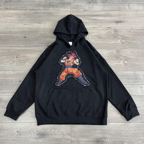 SUPERSAIYAN GOD TAPESTRY PATCH HOODIE-9066