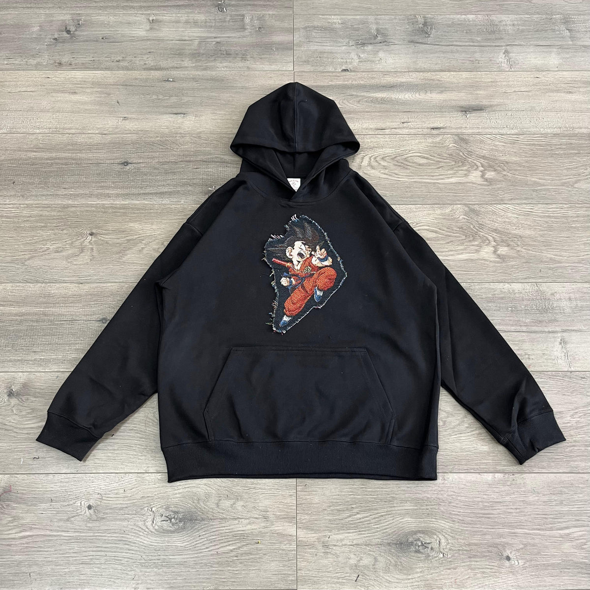 YOUNG GOKU TAPESTRY PATCH HOODIE-9064