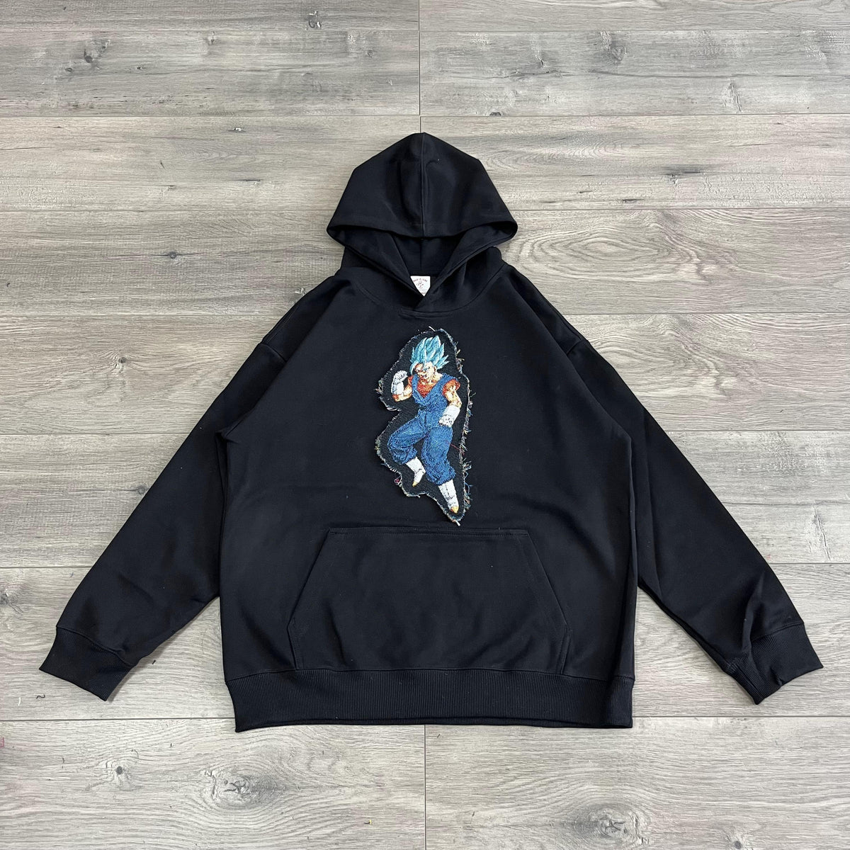 SUPERSAIYAN BLUE TAPESTRY PATCH HOODIE-9089