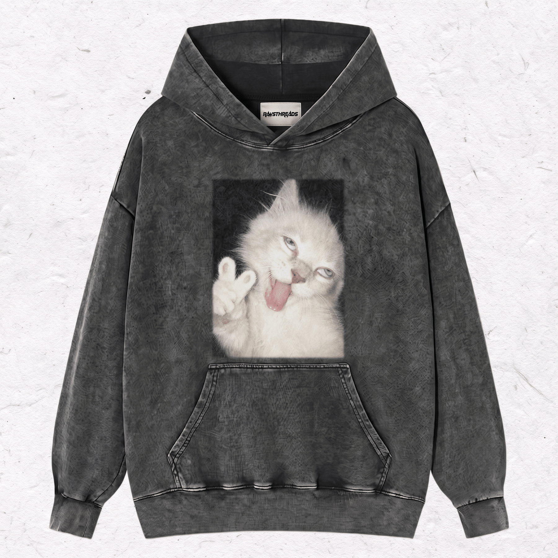 WACKY CAT HEAVY WEIGHT COTTON TEE-021