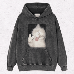 WACKY CAT HEAVY WEIGHT COTTON TEE-021