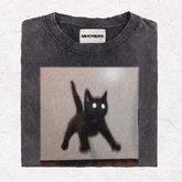 WACKY CAT HEAVY WEIGHT COTTON TEE-022