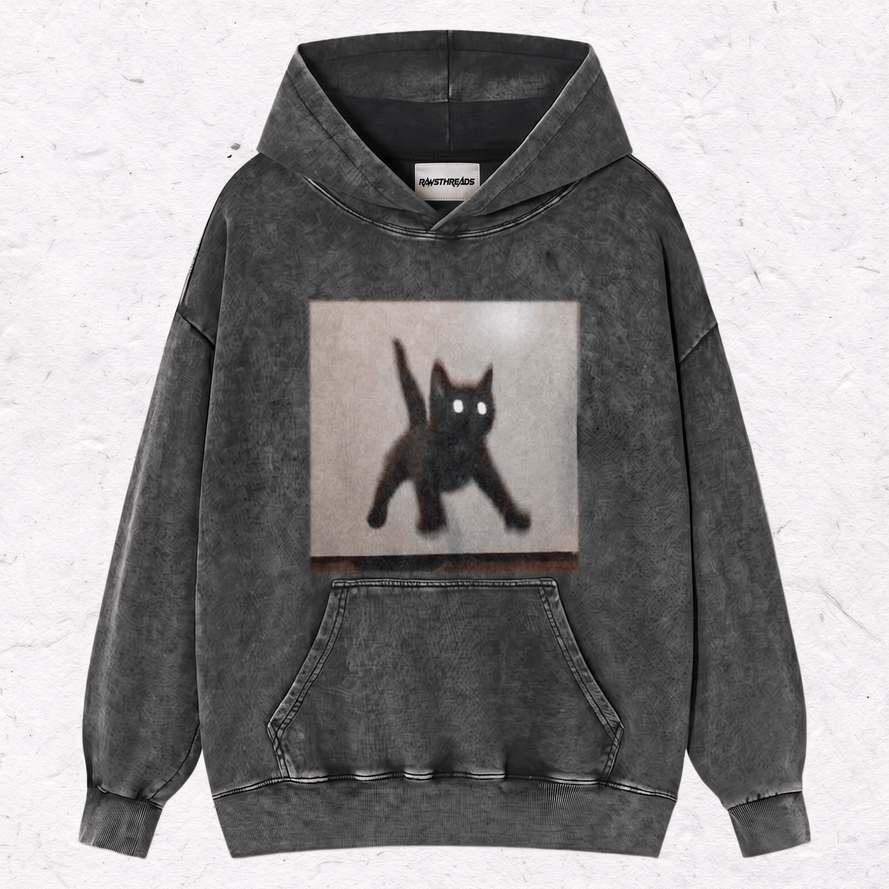 WACKY CAT HEAVY WEIGHT COTTON TEE-022