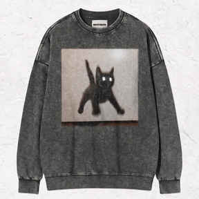 WACKY CAT HEAVY WEIGHT COTTON TEE-022