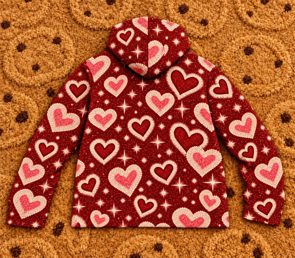 RED AMERICAN GIRLS COOKIES  TAPESTRY HOODIE