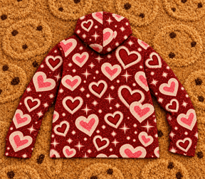 RED AMERICAN GIRLS COOKIES  TAPESTRY HOODIE