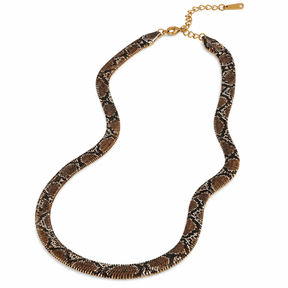 SNAKE PATTERN NECKLACE
