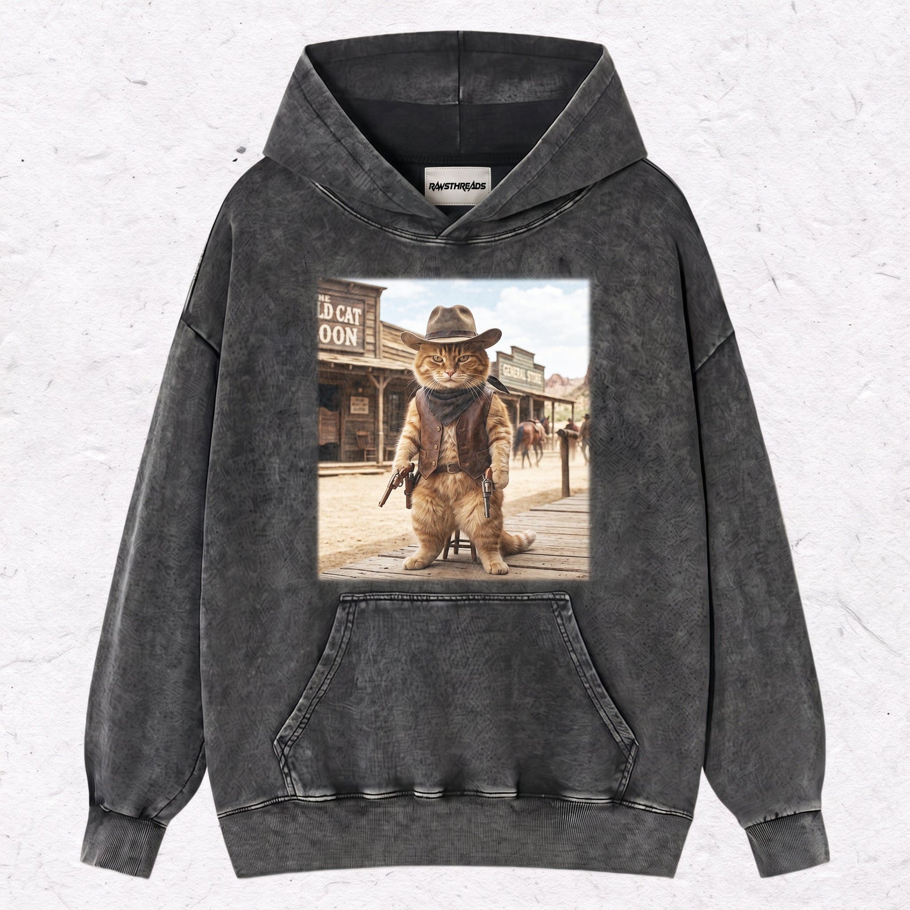 WESTERN CAT HEAVY WEIGHT COTTON TEE-003