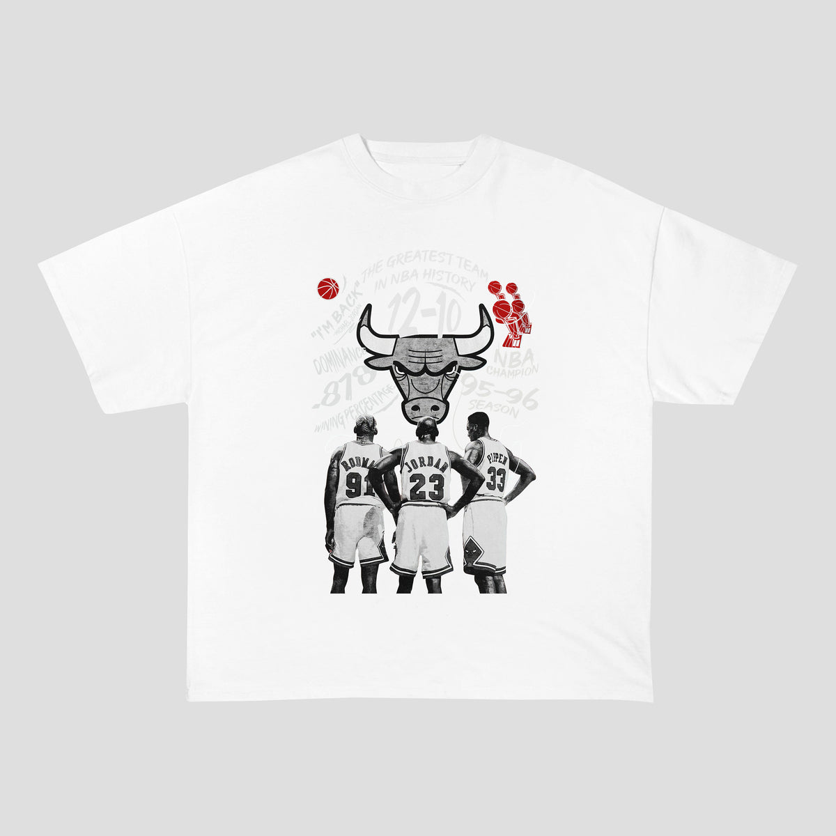 BULLS HEAVY COTTON TEES-8296