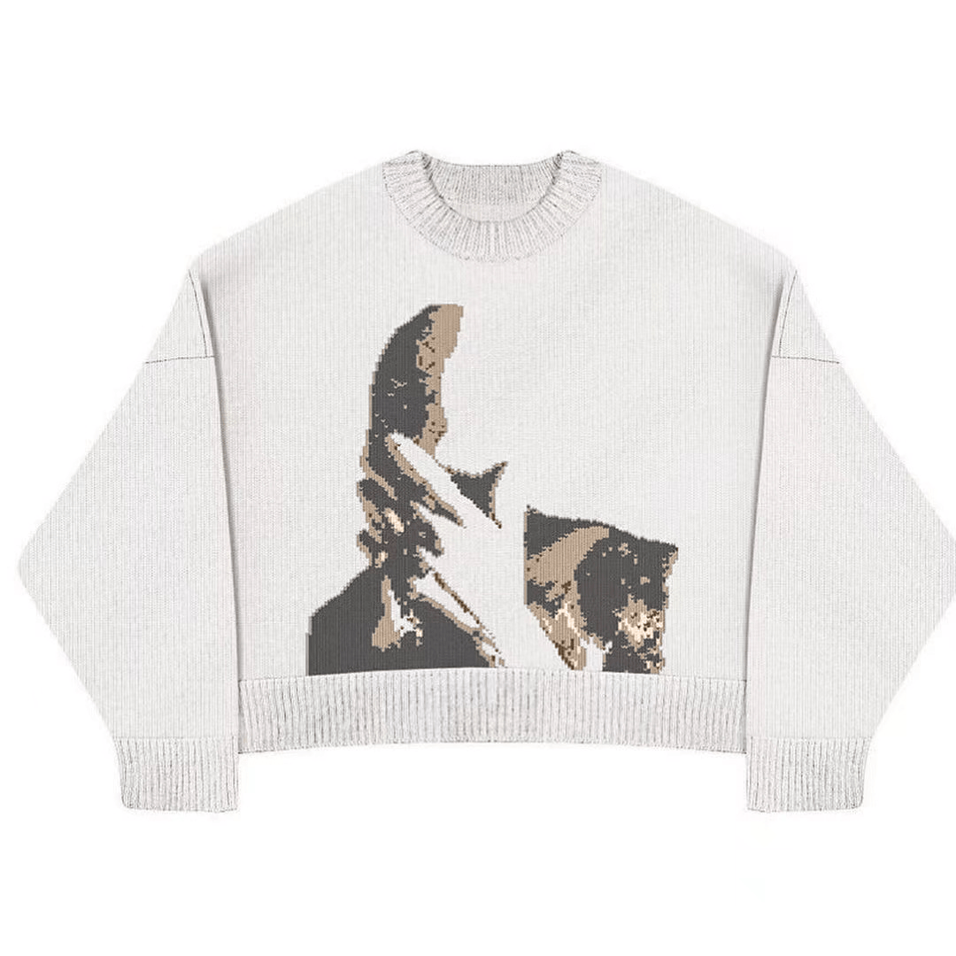 Candid Muse Graphic Knit Sweater
