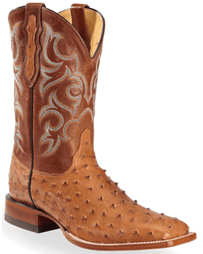 Justin Men's Full Quill Ostrich Western Boots-6004