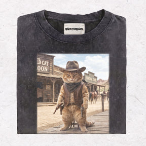WESTERN CAT HEAVY WEIGHT COTTON TEE-003