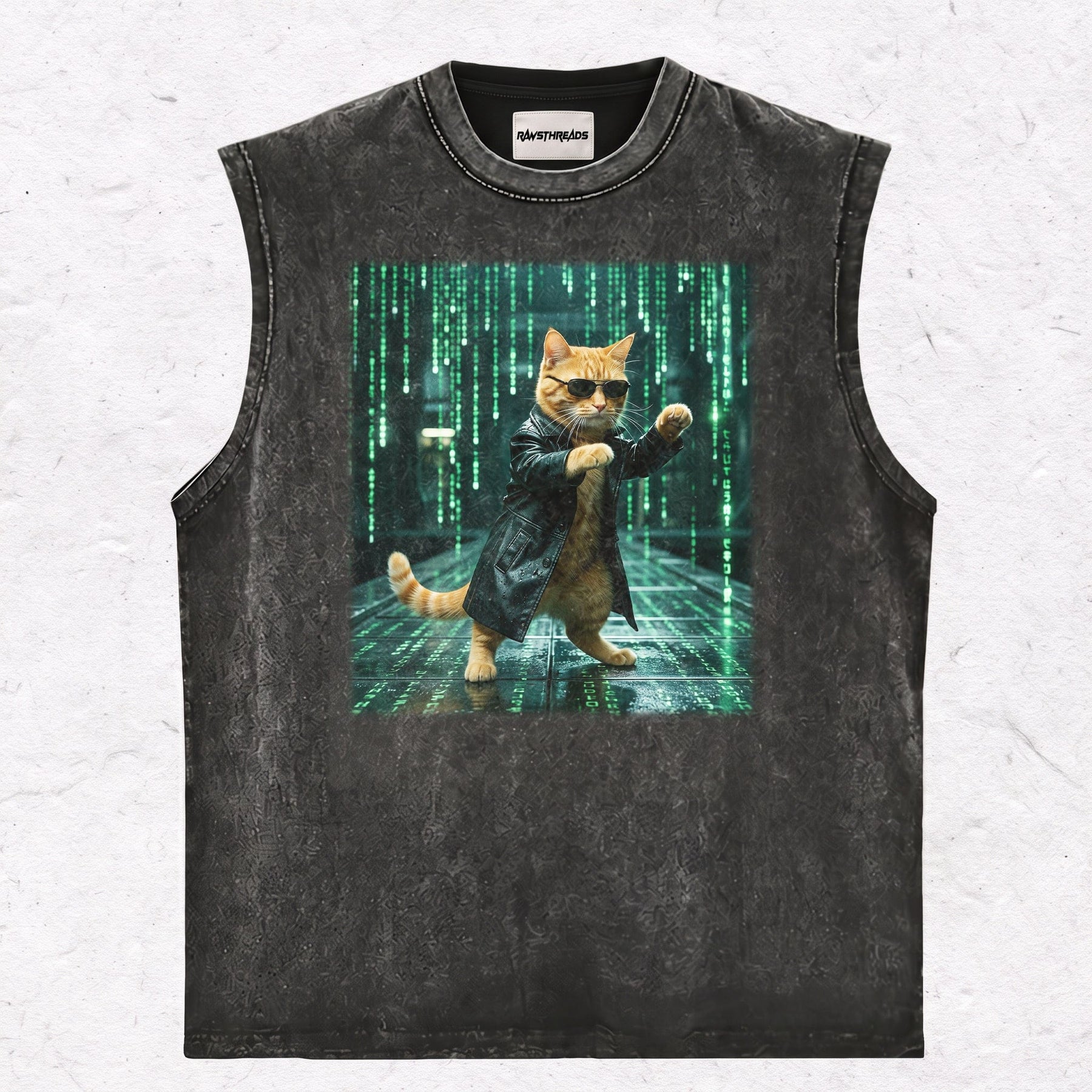 HACKER CAT HEAVY WEIGHT COTTON TEE-004