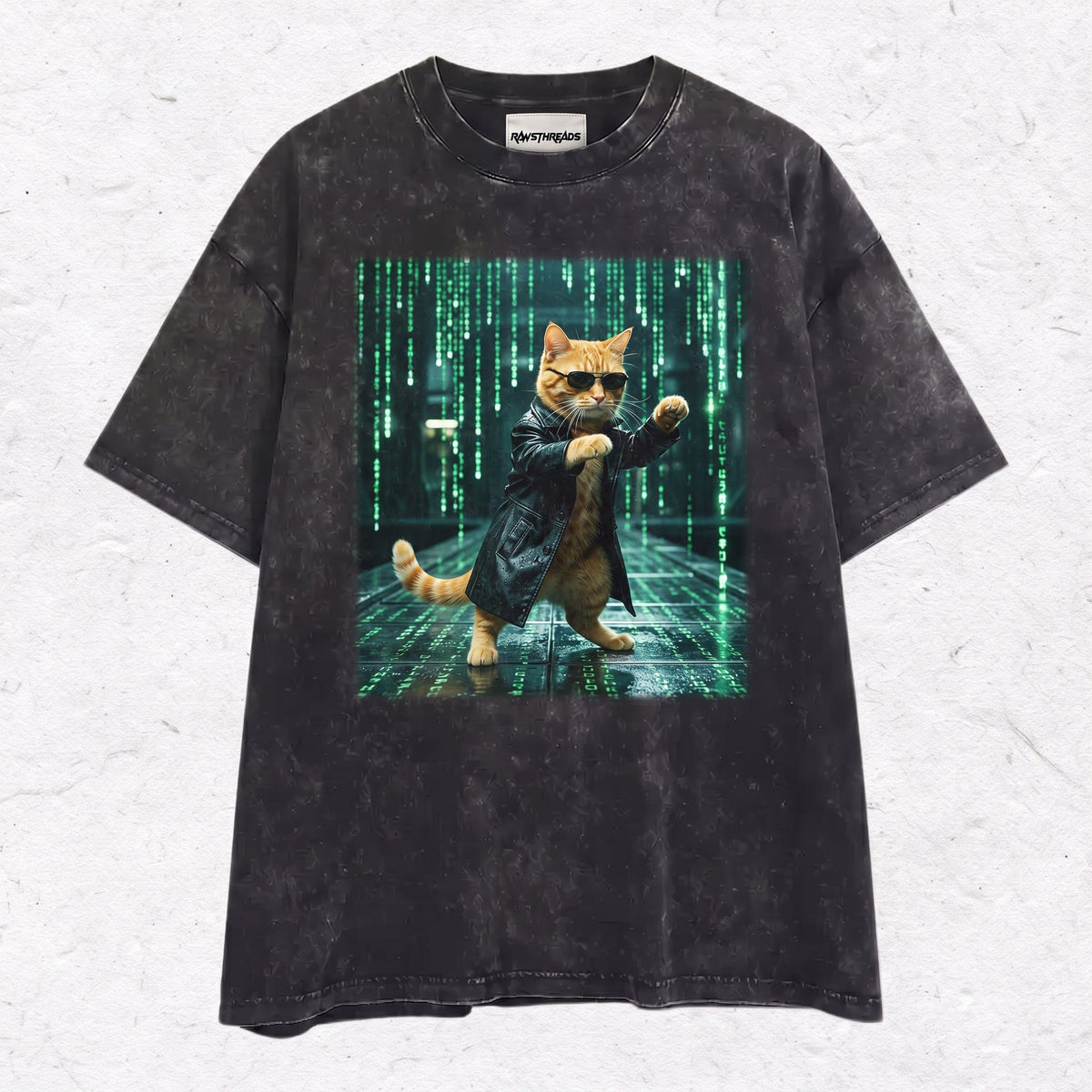 HACKER CAT HEAVY WEIGHT COTTON TEE-004