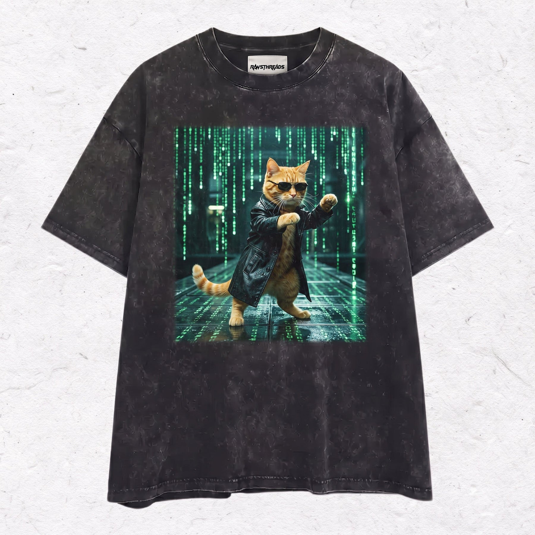 HACKER CAT HEAVY WEIGHT COTTON TEE-004